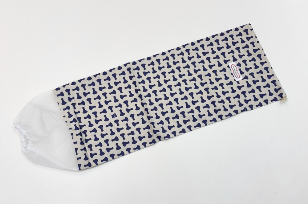 パウケース[クイアイ　アイボリー/ネイビー］