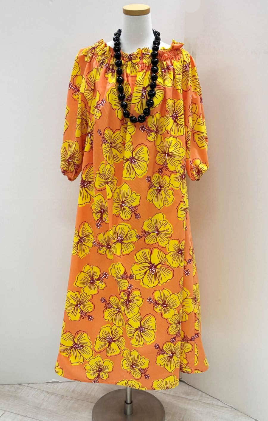 メネフネオリジナルワンピース O-831　プアマイカイ（オレンジ/イエロー）