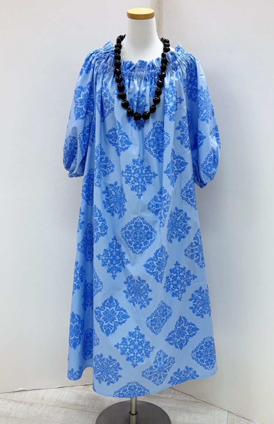 メネフネオリジナルワンピース O-831　フイ クイキ（スカイブルー/ブルー）