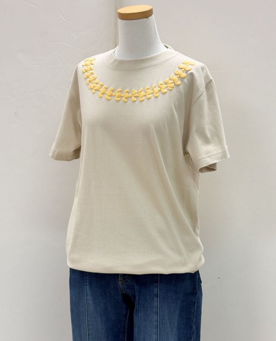 Lei pua kenikeni レイプアケニケニ Tシャツ 半袖      ［サンドベージュ］