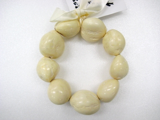 ククイ　ブレスレット　（ノンポリッシュ）［オフホワイト］