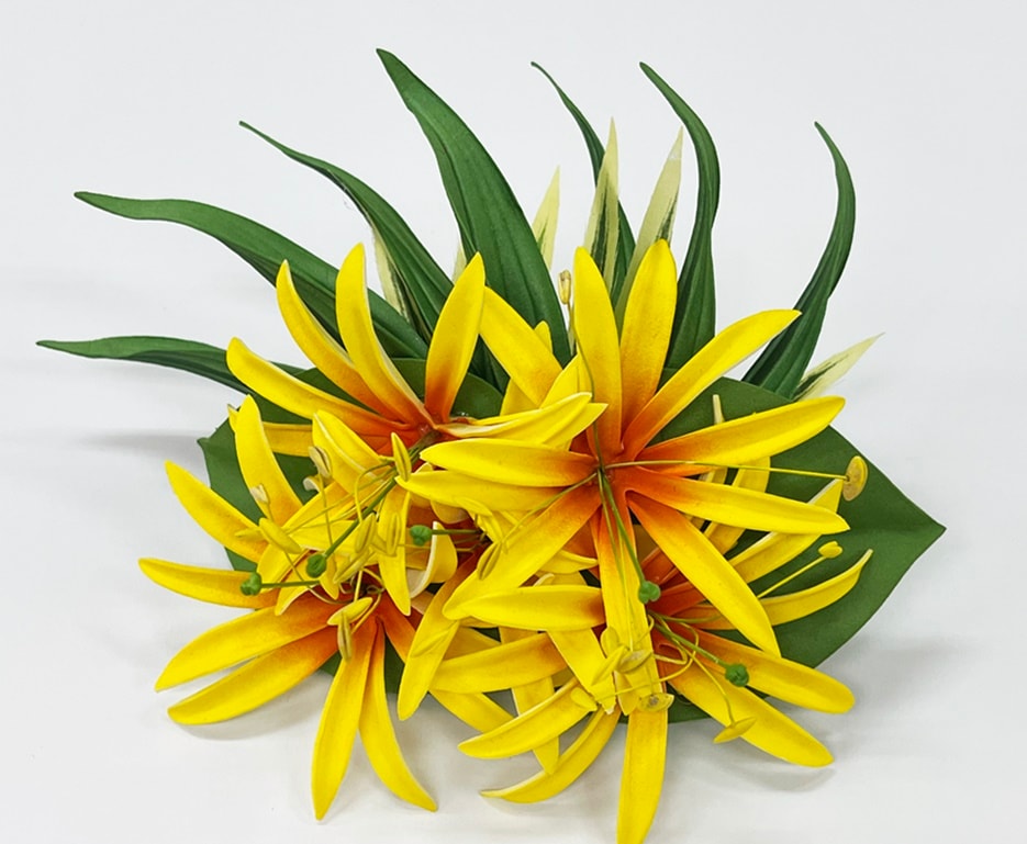 オリジナルスパイダーリリークリップ　大［イエロー］