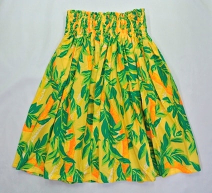 オリジナルパウスカート3.6ｍ70cm丈　カプアオオアフ［バナナイエロー］