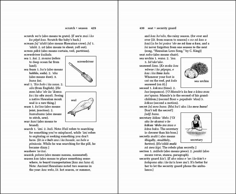 英語←→ハワイ語 辞典 「Illustrated Hawaiian Dictionary 」 | 雑誌