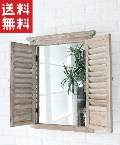 送料無料】 ゴルド・ルーバーミラーL アンティーク風 【COVENT GARDEN