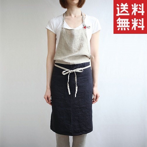 新品 リーノエリーナ エプロンA1051 フルエプロン カリーナ・ノワールリーノエリーナ A1051 Lino e Lina