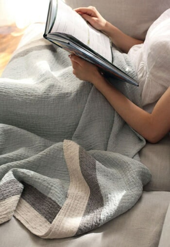 リーノ エ リーナ　リネンブランケット リネンブランケット _ エキュム