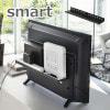 テレビ裏ラック スマート ワイド40 ブラック スマート smart モデム ルーター 収納 トレー トレイ 台 テレビ裏収納 テレビ裏 収納ラック ブラック 4885  山崎実業 YAMAZAKI 