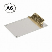 メタル クリップボード A6 ブラス アンティーク風 バインダー シルバー ゴールド ダルトン　DULTON　117-330A6-BS  文具 ステーショナリー 生活雑貨 バインダー【DU-117-3