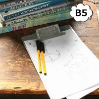 メタル クリップボード B5 ガルバナイズ アンティーク風 バインダー シルバー ダルトン　DULTON　117-330B5-GV  文具 ステーショナリー 生活雑貨 バインダー【DU-117-330