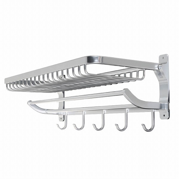 ウォールシェルフ アルミニウム ウォール ラック ダルトン シルバー