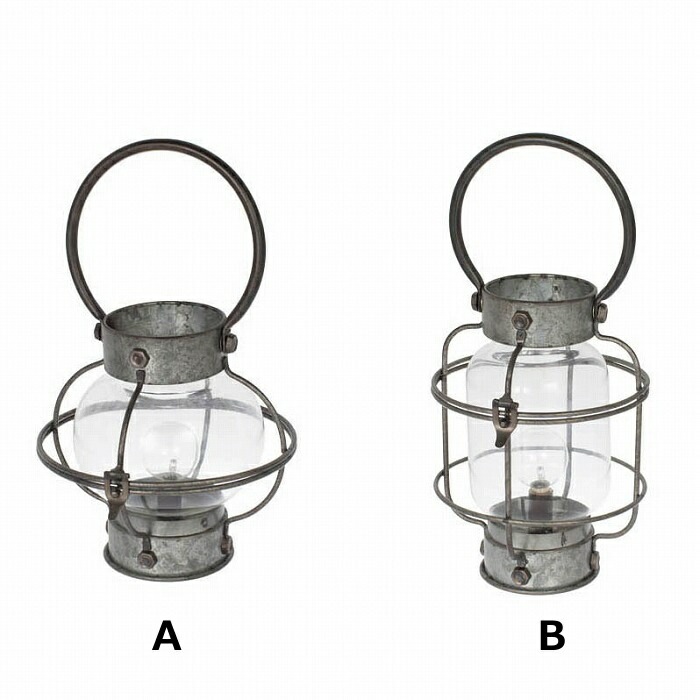 LED ランタン ダルトン L.E.D. アンティーク シルバー LED Dim candle