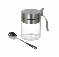 DULTON ダルトン スパイスジャー ウィズ スプーン R615-737  SPICE JAR WITH SPOON  ガラスジャー ストッカー ガラス容器 ガラスキャニスター 保存瓶 ガラス保存容