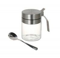 DULTON ȥ ѥ㡼  ס R615-737<br> SPICE JAR WITH SPOON<br> 饹㡼 ȥå 饹ƴ 饹˥ ¸ 饹¸ƴ ƥ Ĵ̣ƴ  å DU-R615-737