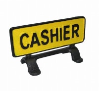 レジ DULTON ダルトン サイン R655-744  REVERSIBLE SIGN STAND CASHIER アイアンプレート サインボード 看板 【DU-R655-744】|ハウスウェアー|