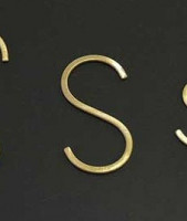 ＢＲＡＳＳ フラットＳフック Ｍ ブラス Horn Please 志成販売 アンティーク風  Sフック アンティークゴールド S字フック おしゃれ キッチン 洗面 リビング 書斎 ガーデニング  30