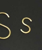 ＢＲＡＳＳ フラットＳフック Ｓ ブラス Horn Please 志成販売 アンティーク風  Sフック アンティークゴールド S字フック  308432【ZL-308432】|Horn Please 