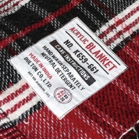 アクリル ブランケット B DULTON ダルトン チェック柄 130×225cm K659-661B  ブランケット ひざ掛け インテリア おしゃれ 【DU-K659-661B】