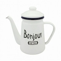 琺瑯製  ヴィヴル Vivre コーヒーポット1.1L  ホーロー 琺瑯 ほうろう 珈琲ポット コーヒーポット キッチン雑貨【DH-32405】