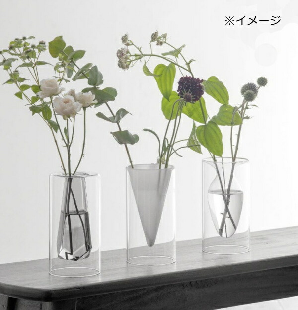 専用です　Land 花瓶 気泡入り 白ガラス 約10cm 専用です Land 花瓶 気泡入り 白ガラス 約10cm Land 花瓶 気泡
