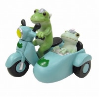 コポー　サイドカードライブ Copeau  バイクCopeau 雑貨 置き物 置物 オブジェ ガーデン雑貨 インテリア雑貨 小物 マスコット ミニチュア かえる カエル フロッグ frog  7085