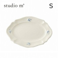 STUDIO M スタジオエム スタジオM 食器 アーリーバード オーバルプレート S つばめ ツバメ EARLY BIRD 日本製 ホワイト お皿 食器 ケーキ皿 パン皿 平皿 食器【ギフト】【ナチ