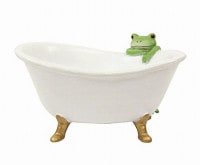 コポー お風呂を待つカエル お風呂  Copeau 雑貨 置き物 置物 オブジェ ガーデン雑貨 インテリア雑貨 小物 マスコット ミニチュア かえる カエル フロッグ frog  70605【ZV-7