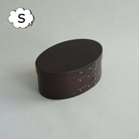 シェーカー オーバルボックス S ブラック 黒色 アクシス Homestead ホームステッド HS3093 木箱 アンティーク風 裁縫箱1段 裁縫箱　ソーイングボックス【送料無料】【HS3093】|