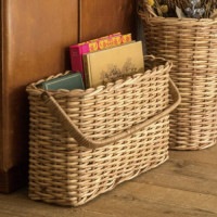 バスケット レクトハンドルバスケット 小物入れ 小物整理 収納 かご カゴ おしゃれ インテリア 雑貨 北欧 キッチン 台所 かご 籠 ラタン POSH LIVING（ポッシュリビング）11699【送