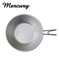 シェラカップ マーキュリー エンボスシェラカップ ステンレス mercury マグカップ  [ シェラカップ320ml アウトドア 単品クッカー ステンレス 単品クッカー バーべキュー クッキング ク
