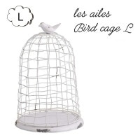 バードケージ プランター レゼル バード:ゲージ L ホワイト 小鳥 ことり コトリ 鳥 とり トリ バード bird 白色 アンティーク風 アビテ   プランター ガーデン 雑貨 ガーデニング雑貨【