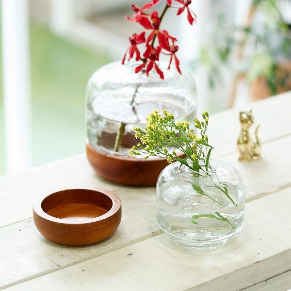 新品ガレー風花瓶,グラデーションガラス花瓶 風景画デザイン 花瓶