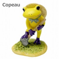 Copeau コポー カエル 穴掘りする毒カエル イエロー ガーデニング 73791 かえる 小物 オブジェ カエル 置き物 置物 オブジェ 蛙 フロッグ FROG ガーデン雑貨 インテリア雑貨 小物