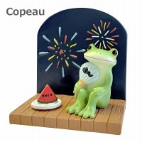 Copeau コポー カエル 夏 縁側で花火  スイカ 73878 かえる 小物 オブジェ カエル 置き物 置物 オブ  ジェ 蛙 フロッグ FROG ガーデン雑貨 インテリア雑貨 小物 マスコット 