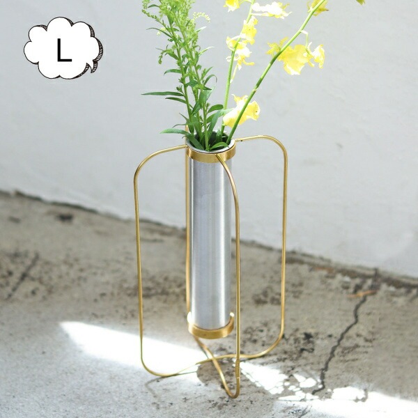 花瓶 一輪挿し フラワーベース インブルーム アルミシリンダースタンド