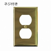 ブラス ２口コンセントプレート ゴールド 真鍮 AXCIS アクシス JO229 リノベーション リホーム 施工【取付電気工事必須】【JO229】