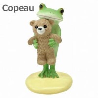 コポー Copeau サーカス クマを抱っこするカエル 74033 かえる 小物 オブジェ カエル 置き物 置物 オブ  ジェ 蛙 フロッグ FROG ガーデン雑貨 インテリア雑貨 小物 マスコット 