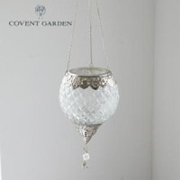 アイシクル・ボールハングベース 花瓶 アンティーク風 ワイヤー ハンギングベース  【 コベントガーデン COVENT GARDEN 】フラワーポット 花 鉢 観葉植物 ガーデン雑貨 ナチュラルガーデ