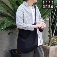 ショルダートートバッグ228T 撥水 ポストジェネラル 982440035 ブラック 無地 クレエ POST GENERAL かばん バッグ エコバック エコバッグ メンズ ユニセックス トート トー