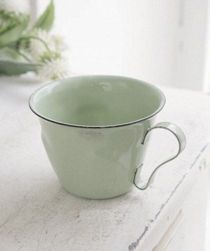 アンティーク　オフホワイト エナメル コーヒーポット 中古】Walker & Hall（ウォーカー＆ホール）業務用コーヒー