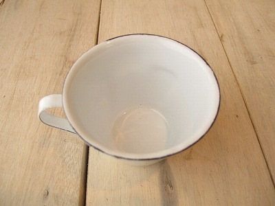 アンティーク　オフホワイト エナメル コーヒーポット アンティーク オフホワイト エナメル コーヒーポット アンティーク