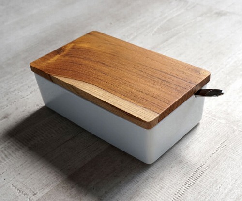 B STYLE KITCHEN】 木蓋 バターケース 200 ナチュラル 日本製<br