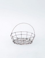 fog linen work｜フォグリネンワーク  ワイヤー ラウンドバスケット かご バスケット かご ワイヤー トレイ【F-IHA156】|BASKETシリーズ|インテリア雑貨