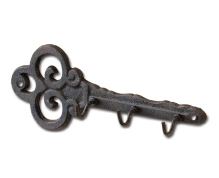 壁掛け6連フック　キーフック　アンティーク　フランス　鉄製 壁掛け6連フックキーフックアンティークフランス鉄製