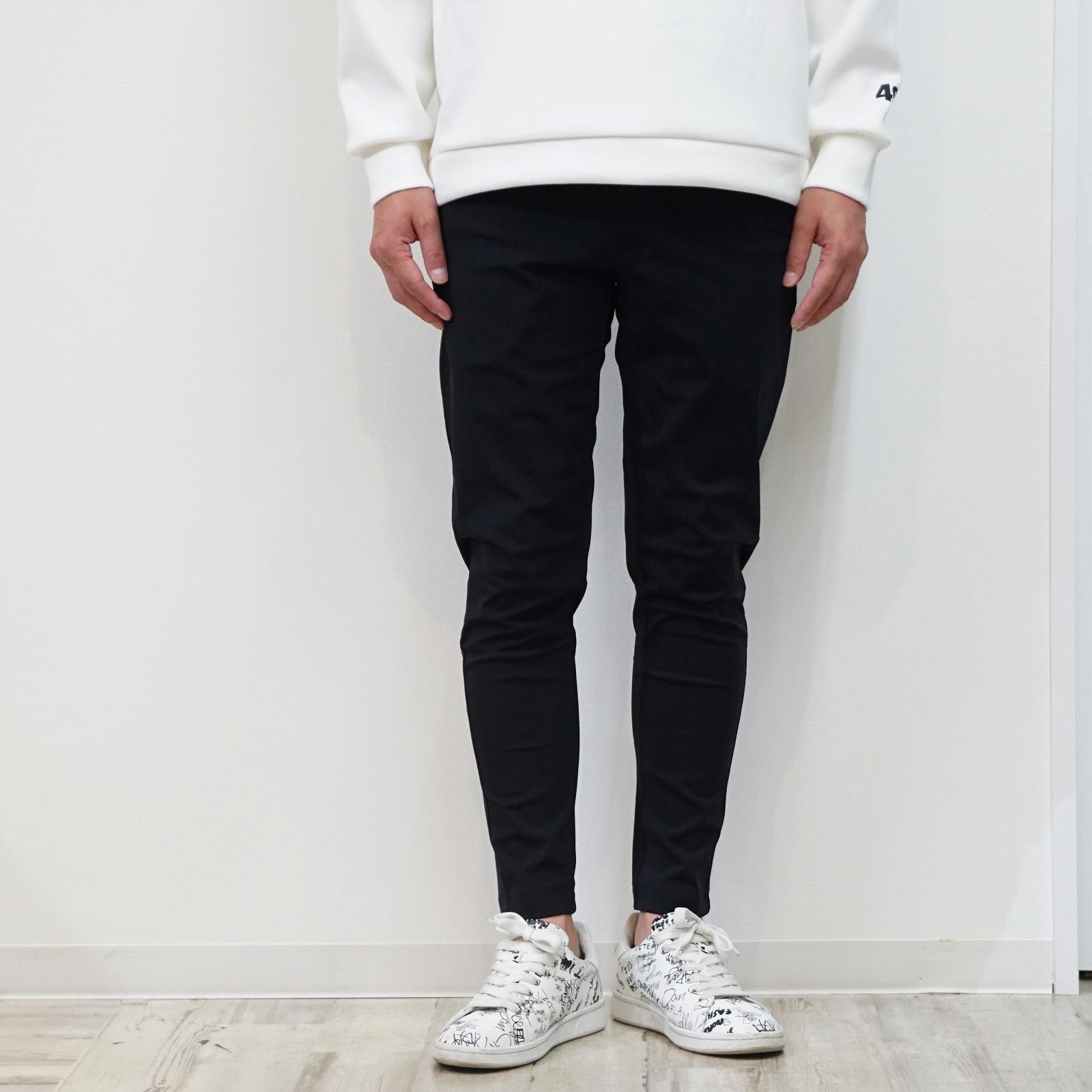 TFW49 黒 スリムフィット ゴルフパンツ