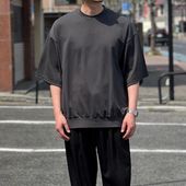 DEVOA（デヴォア）Short sleeve soft jersey　loose fit/STEEL GRAY