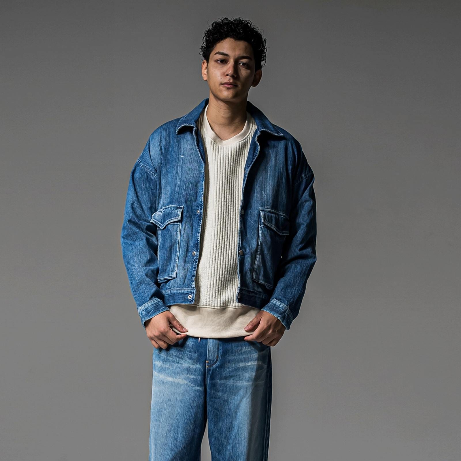 ジャケット・アウター RIB DOCKING SHORT JACKET RIB DOCKING SHORT JACKET (col.GRY / BEG / PNK) ー8.26(Tue