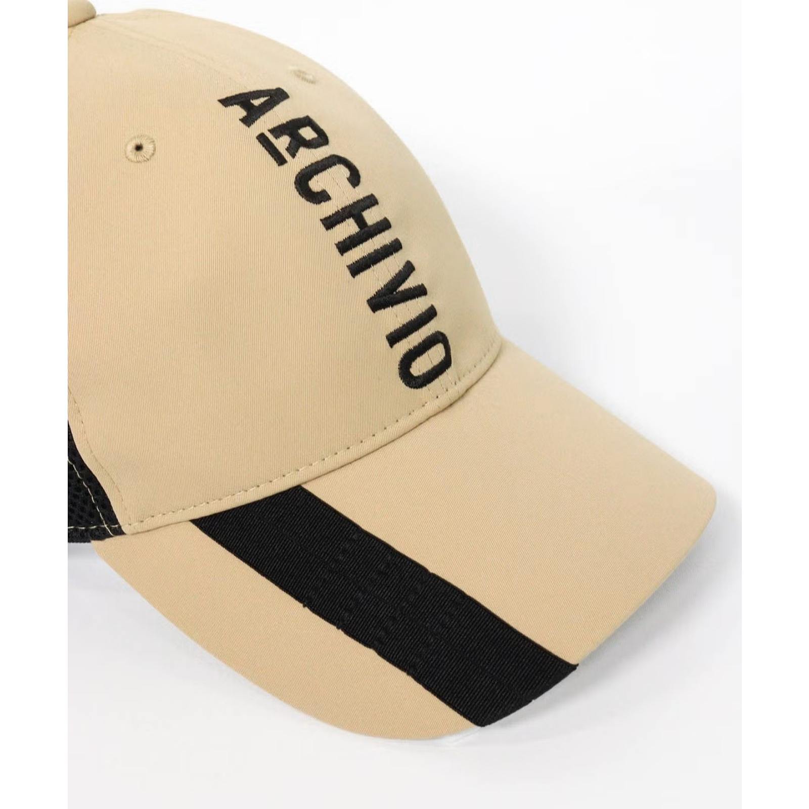 ARCHIVIO(アルチビオ)メッシュバイカラーキャップ/BLACK(001