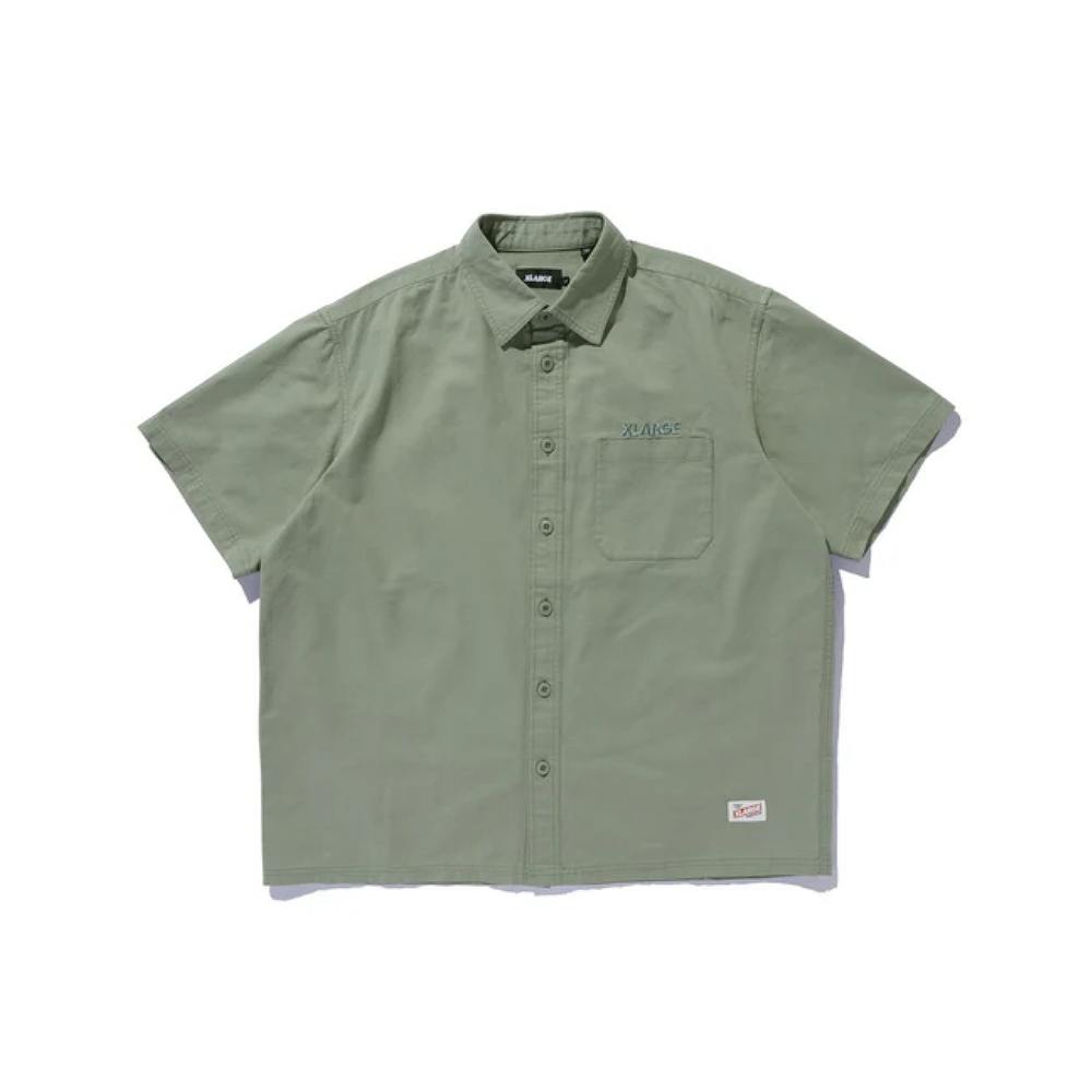 XLARGE(エクストララージ) SLANTED OG S/S WORK SHIRT / OLIVE