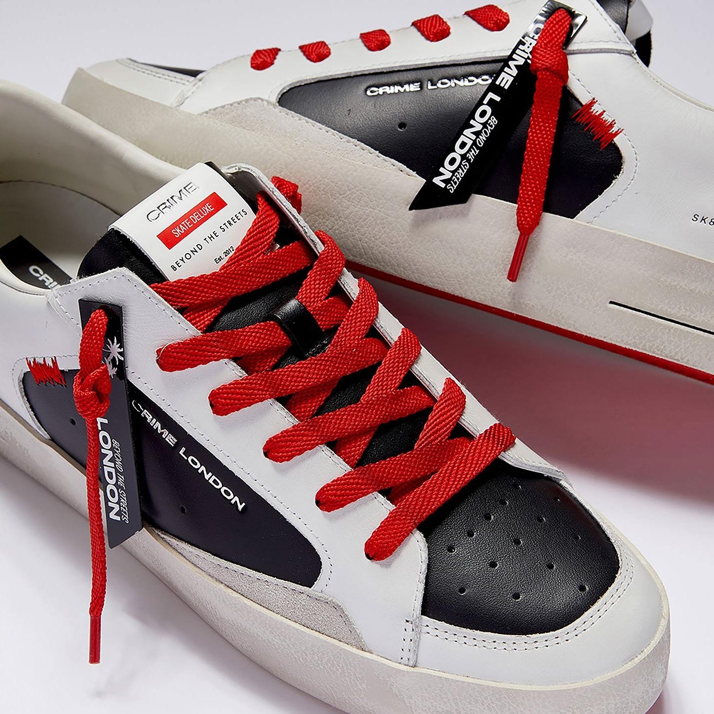 CRIME LONDON(クライムロンドン)DISTRESSED/ホワイト・ブラック